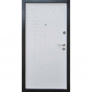 Дверь входная – Стандарт плюс – Модель Легион венге темный/белое дерево 960х2050