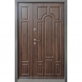 Дверь входная – Трио – Модель Классик орех коньячный 1200х2050