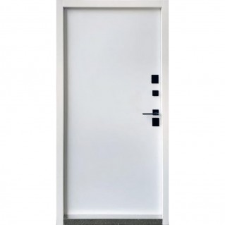 Входная уличная дверь – Premium Металл/МДФ – Модель Милан металл 7024/МДФ белое дерево 960х2050 Входная уличная дверь – Premium Металл/МДФ – Модель Милан металл 7024/МДФ белое дерево 960х2050