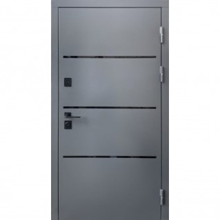 Входная уличная дверь – Premium Металл/МДФ – Модель Трек металл 7024/МДФ антрацит 960х2050
