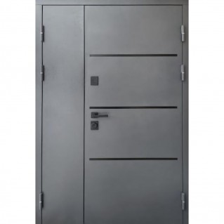 Входная уличная дверь – Premium Металл/МДФ – Модель Трек металл 7024/МДФ антрацит 1200х2050