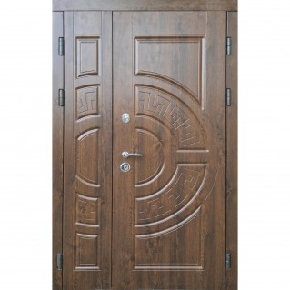 Дверь входная – Трио – Модель Греция дуб темный 1200х2050