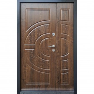 Дверь входная – Трио – Модель Греция дуб темный 1200х2050