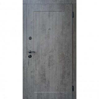 Дверь входная – Комфорт – Модель Лайн бетон темный