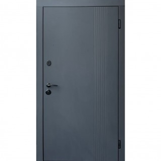 Дверь входная – Комфорт – Модель Стиль антрацит/белый матовый