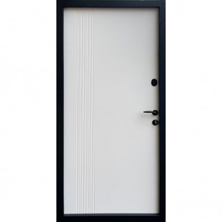 Дверь входная – Комфорт – Модель Стиль антрацит/белый матовый