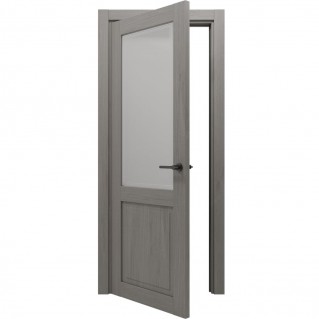 Двері міжкімнатні Gorgania Осій плюс зі склом дуб немо лате