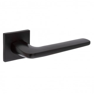 Дверна ручка на квадратній розетці Aranda MB (чорний матовий)