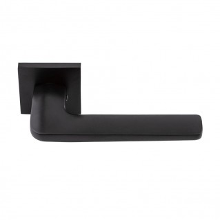 Дверна ручка на квадратній розетці Aranda MB (чорний матовий)