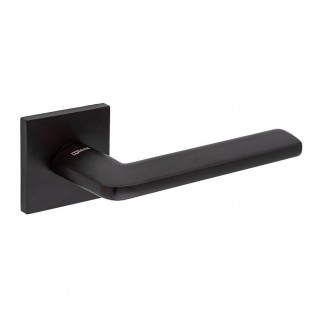 Дверна ручка на квадратній розетці Lilium MB (чорний матовий)