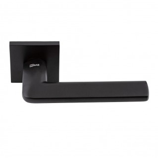 Дверна ручка на квадратній розетці Lilium MB (чорний матовий)