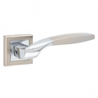 Дверна ручка на квадратній розетці AS 01 SN/CP (нікель/хром)