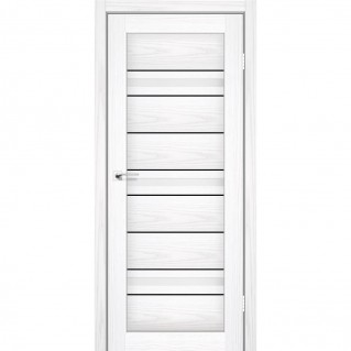 Двері міжкімнатні KORFAD Florence FL-02 Біла модрина Скло білий сатін