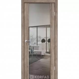 Двери межкомнатные KORFAD Sanremo SR-01 Ясень белый зеркало триплекс