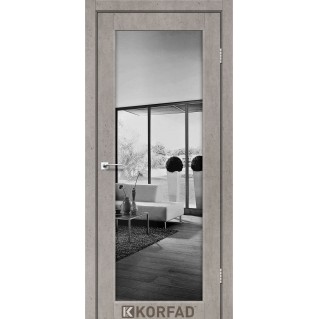Двері міжкімнатні KORFAD Sanvito SV-01 Бетон лофт дзеркало триплекс