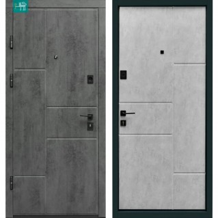 Вхідні двері квартирного типу П-3К-366 Оксид темний/світлий