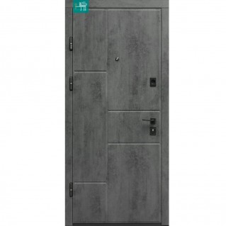 Вхідні двері квартирного типу П-3К-366 Оксид темний/світлий