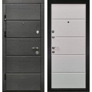 Вхідні двері квартирного типу ПК-352 Дуб грифель / пломбір