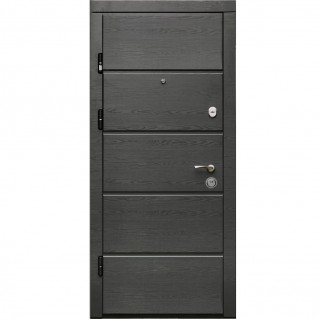 Вхідні двері квартирного типу ПК-352 Дуб грифель / пломбір