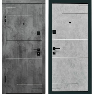 Вхідні двері квартирного типу ПО-361 Оксид темний/світлий