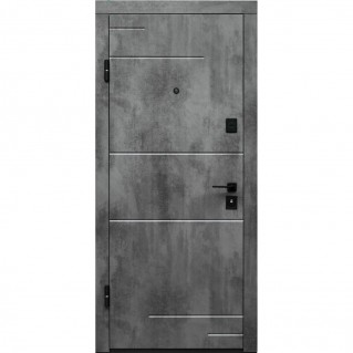 Вхідні двері квартирного типу ПО-361 Оксид темний/світлий