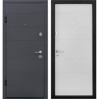 Вхідні двері квартирного типу ПБ-202 Дуб грифель / пломбір