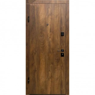 Вхідні двері квартирного типу ПО-262 Спил коньячний/медовий