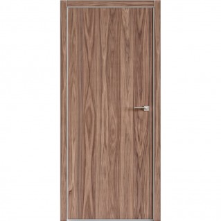 Двері міжкімнатні OMEGA Metalbox Art Color C1 AL шпон американський горіх