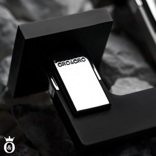 Дверна ручка 068-15E Black/CP (ALBA) чорний матовий/хром