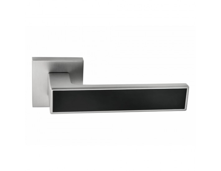 Фото Дверная ручка 078-15E MSN/Black (OMBRA) матовый никель/черный матовый 1 Фото Дверная ручка 078-15E MSN/Black (OMBRA) матовый никель/черный матовый 1