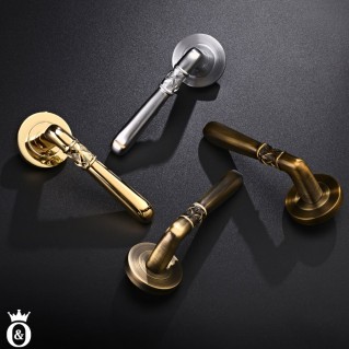 Дверна ручка 039-16E MAB (LYNX) матова антична бронза