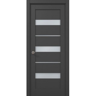Двері міжкімнатні ПАПА КАРЛО Millenium ML-22 Темно сірий супермат