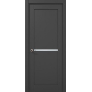 Двері міжкімнатні ПАПА КАРЛО Millenium ML-60 Темно сірий супермат