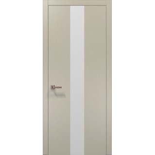 Двері міжкімнатні ПАПА КАРЛО Plato PL-06 світло-сірий супермат алюмінієвий торець