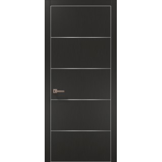 Двері міжкімнатні ПАПА КАРЛО Plato PL-02 темно-сірий супермат