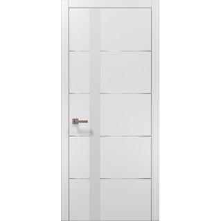 Двері міжкімнатні ПАПА КАРЛО Plato PL-12 білий матовий