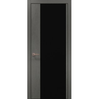 Двері міжкімнатні ПАПА КАРЛО Plato PL-13 бетон сірий алюмінієвий торець