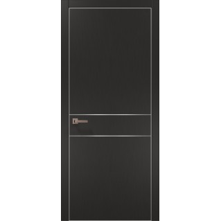 Двері міжкімнатні ПАПА КАРЛО Plato PL-07 темно-сірий супермат