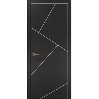 Двері міжкімнатні ПАПА КАРЛО Plato PL-15 темно-сірий супермат