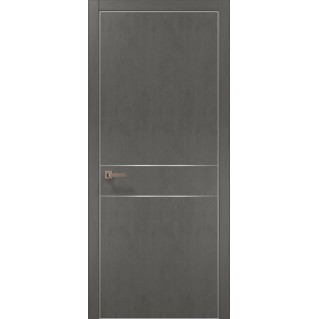 Двері міжкімнатні ПАПА КАРЛО Plato PL-07 бетон сірий