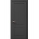 Двери межкомнатные ПАПА КАРЛО Style ST-02 Темно серый супермат, кромка алюминий черный Двери межкомнатные ПАПА КАРЛО Style ST-02 Темно серый супермат, кромка алюминий черный