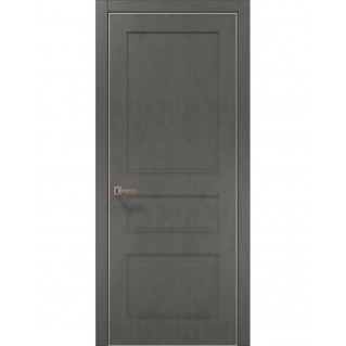 Двері міжкімнатні ПАПА КАРЛО Style ST-03 Бетон сірий, кромка сірий алюміній
