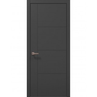 Двери межкомнатные ПАПА КАРЛО Style ST-15 Темно серый супермат, кромка ABC