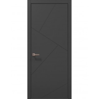 Двері міжкімнатні ПАПА КАРЛО Style ST-05 Темно сірий супермат, край ABC