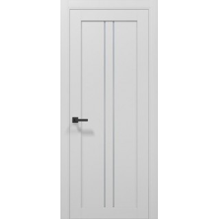 Двери межкомнатные ПАПА КАРЛО Tetra T-02 Альпийский белый, стекло сатин