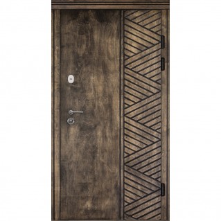 Входная дверь уличного типа серия Трио Фанера модель F-2
