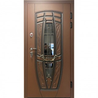 Входная дверь уличного типа серия Премиум модель Монако АМ18 RAL (3-D, патина)