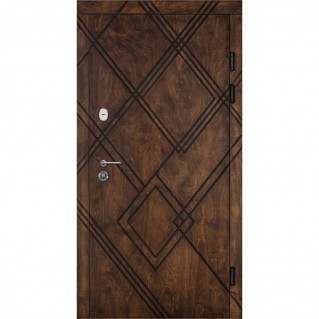 Входная дверь уличного типа серия Трио Фанера модель F-3