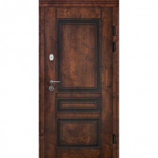 Входная дверь уличного типа серия Трио Фанера модель F-4