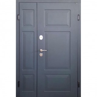 Вхідні двері вуличного типу серія Люкс Kale модель Белфаст 1200 RAL 7016/бетон кремовий